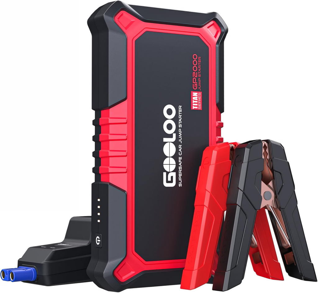 GOOLOO GP2000 portable jump starter for budget roadside emergency kits
