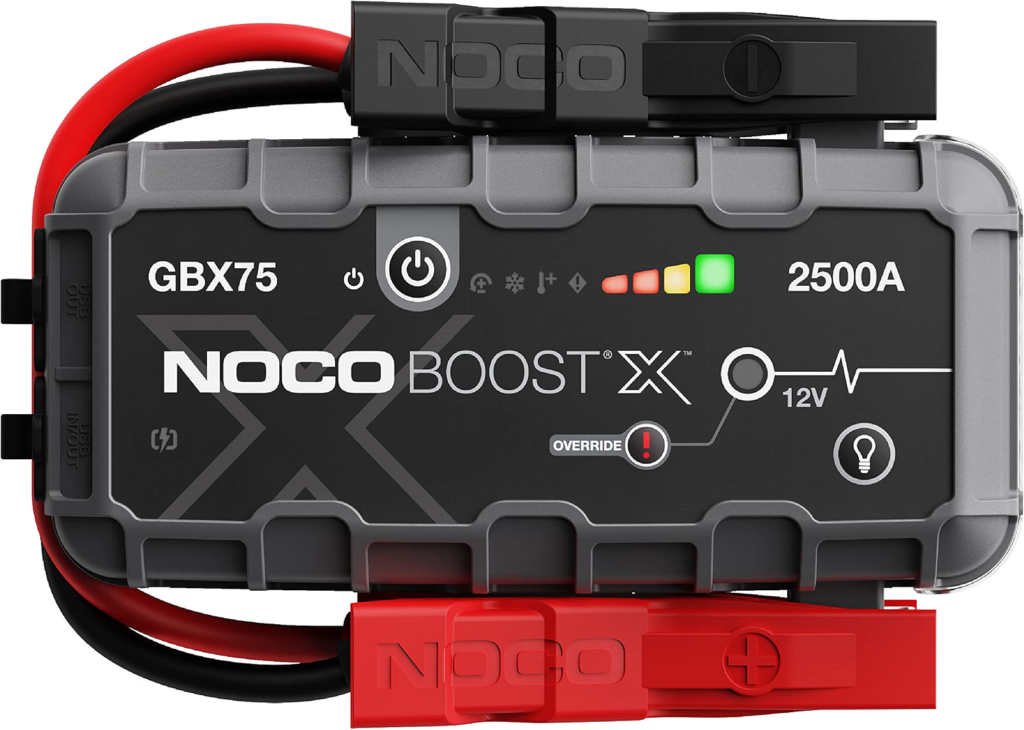 NOCO Boost X GBX75 portable jump starter for full-size trucks SUVs and larger engines