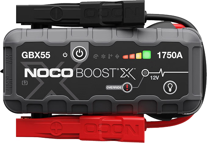 NOCO Boost X GBX55 compact portable jump starter for cars SUVs and road trips
