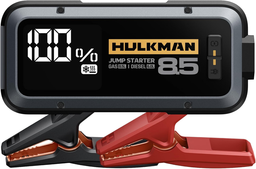 HULKMAN Alpha85S jump starter for winter driving larger engines and roadside emergencies