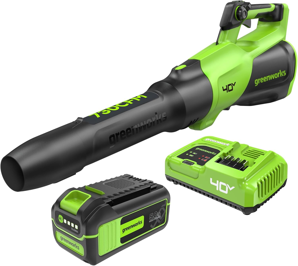 Greenworks BL40L511 40V cordless blower vacuum mulcher for fall leaf cleanup