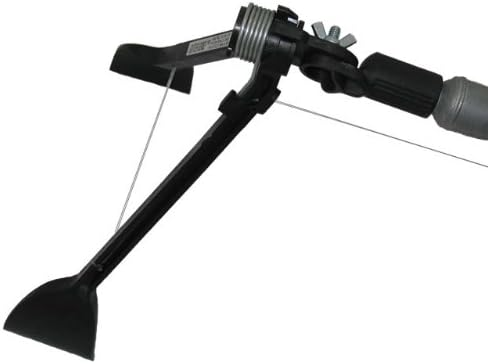 Gutter Sense gutter cleaning tool with tongs for pulling leaves and debris from gutters
